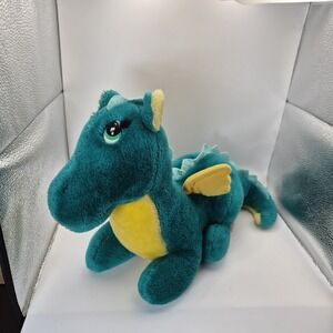 Vintage 1987 Dakin Fun Farm 16" Green Puff The Magic Dragon Plush Toy